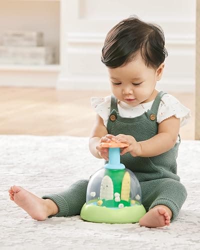 Skip Hop Press & Spin Baby Toy, Farmstand What's Poppin Corn Spinner thumbnail 8
