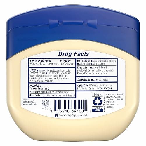 Vaseline Petroleum Jelly Original 3 Count Provides Dry Skin Relief And Protects Minor Cuts Dermatologist Recommended And Locks In Moisture 13oz thumbnail 2