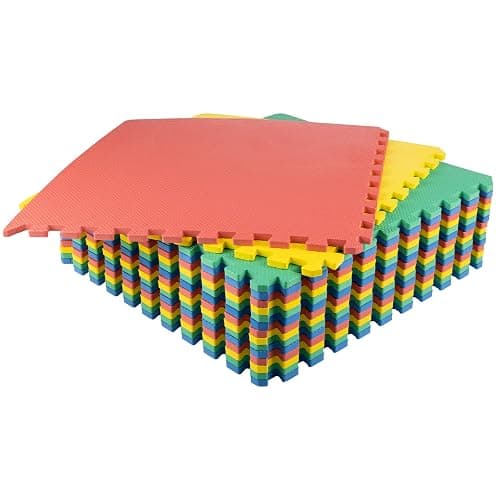 EVA Foam Mat Tiles - Interlocking Padding for Garage, Playroom, or Gym Flooring - Workout Mat or Baby Playmat by Stalwart thumbnail 7