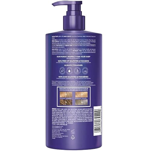 L’Oreal Paris Sulfate Free Brass Toning Purple Shampoo for Blonde, Bleached, Silver, or Brown Highlighted Hair, EverPure, 23 Fl Oz (Packaging May Vary) thumbnail 10