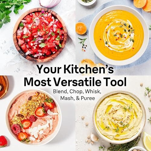 Braun MultiQuick 7 3-in-1 Immersion Blender with Food Processor – Powerful Handheld Electric Stick Blender - Emulsifier for Chopping, Beating & Whisking - Ideal for Soup, Puree, Smoothies & More thumbnail 2