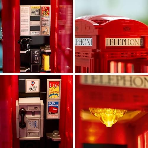 Lego 21347 Idea London Red Public Phone Toy Toy Present Block thumbnail 5