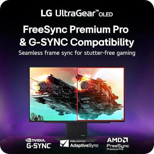 LG 27GX790A-B 27-inch Ultragear OLED Gaming Monitor QHD 1440p 480Hz, 0.03ms, DisplayPort 2.1, True Black 400, NVIDIA G-Sync, AMD FreeSync Premium Pro, HDMI, USB, Tilt/Height/Swivel/Pivot Stand, Black thumbnail 9