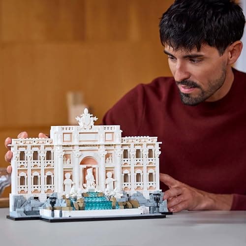 Lego 21062 Architecture, Trevi Fountain Toy, Toy, Birthday, Present, Blocks, Mother's Day, Father's Day, Men, Women, Interior, Stylish thumbnail 8
