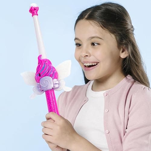 of Dragons, Fairies, and Wizards – Magic Pink Fairy Wand with Fern – Interactive Light-Up Wand with Color Screen, Fairy Wings & 60+ Spells and Animations – Ages 4+ thumbnail 6