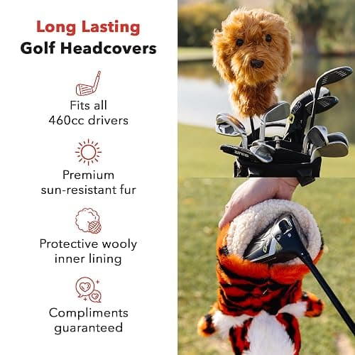 Daphne's Headcovers Deer Driver Headcover Premium Driver Headcovers Funny Golf Club Covers Stylish Protection for Your Clubs Men's Golf Gear Driver Headcover for Men and Women thumbnail 5