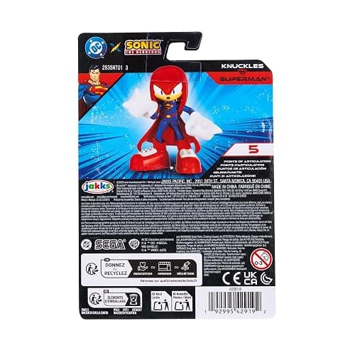 DC X Sonic Collectable 2.5 Inch Scale Action Figures Knuckles Silver Rouge Dr. Eggman Featuring Multiple Points of Articulation for Action-Packed Posing thumbnail 11