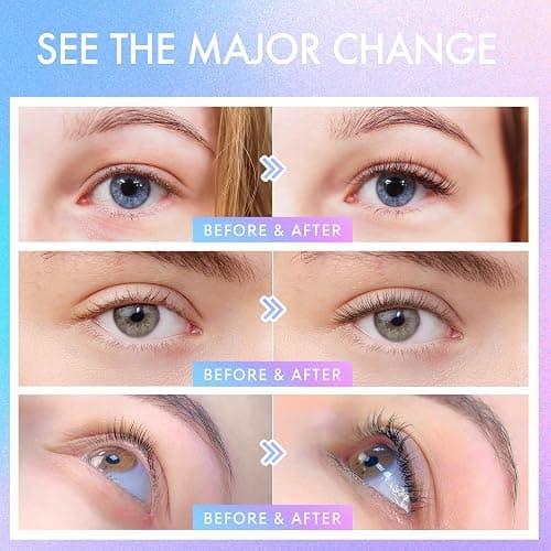 INSUTAM Professional Lash Lift Kit: Semi-Permanent Black Eyebrows Eyelash Perm Set - Salon Quailty Eyelash Lamination at Home for Women (Black) thumbnail 3