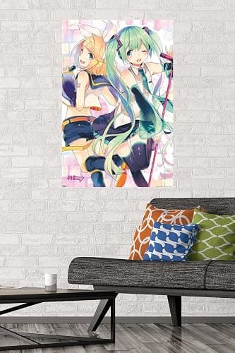 Hatsune Miku - Duo Wall Poster, 34L" x 22.4W", Unframed Version thumbnail 2