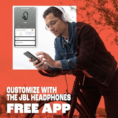 JBL Tune 530BT - On-Ear Bluetooth Headphones - White | JBL Pure Bass Sound, Customize your sound with the JBL Headphones App, 2 beamforming mics for perfect calls thumbnail 5