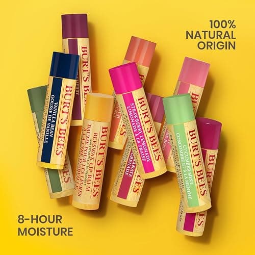 Burt’s Bees® 100% Natural Origin Moisturizing Lip Balm, Strawberry Lemonade Lip Balm thumbnail 6