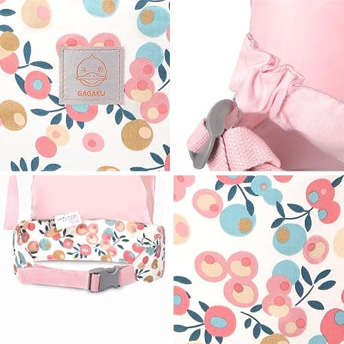 GAGAKU Baby Doll Carrier Stuffed Animal Carrier for Girls Doll Accessory Adjustable Straps for Reborn Baby Dolls - Pink Plum thumbnail 3