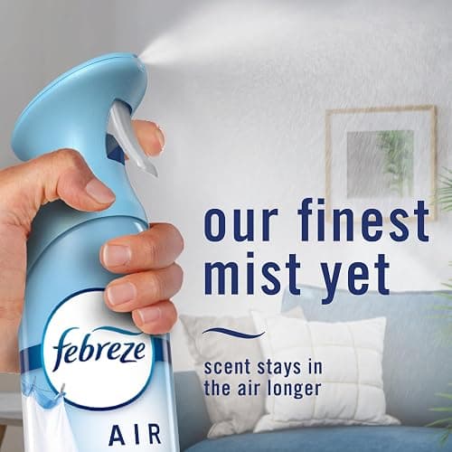 Febreze Air Mist, Air Freshener Spray, Odor Fighting Room Spray, Deodorizer for Home Bathroom Kitchen Office Apartment Dorm Room Classroom, Vanilla Suede, 8.1oz, 2ct thumbnail 6