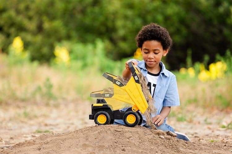 CAT Construction, Compact Steel Max Dump Truck 12" - Heavy Duty Steel Construction Toy with Realistic Working Dump Bed – Durable Vehicle for Indoor & Outdoor Play – Ages 3+ thumbnail 2