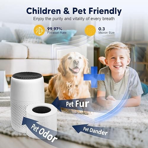 PETOX Core Mini Replacement Filter for LEVOIT Core Mini and Core Mini-P Air Purifier, 3-in-1 H13 Grade True HEPA and High-Efficiency Activated Carbon, Core Mini-RF, 4 Filter & 10 Fragrance Sponge thumbnail 6