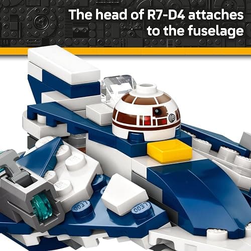 LEGO Star Wars Plo Koon’s Jedi Starfighter Microfighter Kids Toy - Building Toy for Pretend Play - Clone Wars Playset and Room Decor for Boys and Girls, Ages 6+ - Birthday Gift Idea - 75400 thumbnail 6