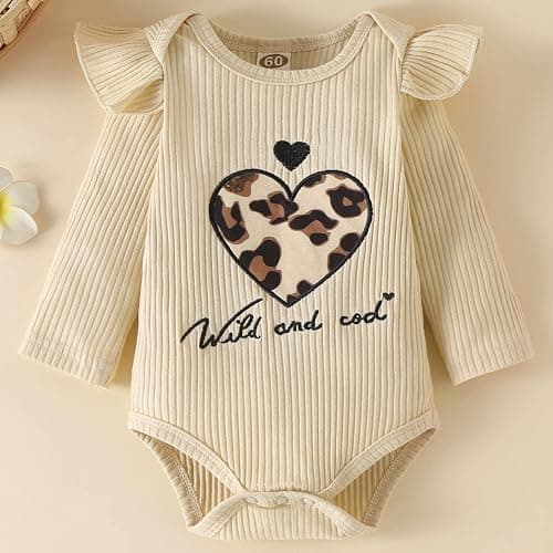 Fullfamous Baby Girl's 3pc Rib Frill Long Sleeve Romper and Pant Set thumbnail 4