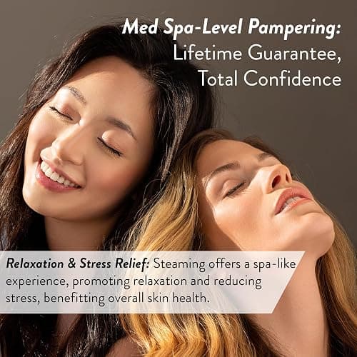 Facial Steamer SPA+ by Microderm GLO - Best Professional Nano Ionic Warm Mist, Home Face Sauna, Portable Humidifier Machine, Deep Clean & Tighten Skin, Daily Hydration for Maximum Serum Absorption thumbnail 9