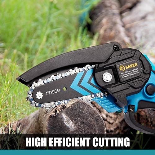 Saker Mini Chainsaw,Portable Electric Chainsaws Cordless,Handheld Chain Saw Pruning Shears Chain Saws for Tree Branches,Courtyard,Household and Garden,Christmas Gifts for Men Dad Husband Women thumbnail 3