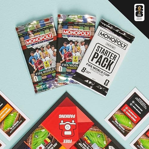 Monopoly Panini Prizm: FIFA World Cup Game I Soccer Board Game with Monopoly Panini Prizm FIFA World Cup 2026 Trading Cards I Ages 8+ thumbnail 10