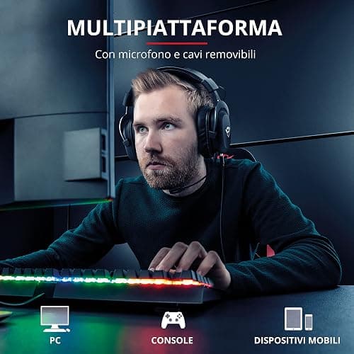 Trust Gaming GXT 498P Forta Cuffie PS5 e PS4 Licenza Ufficiale PlayStation 5, Driver 50 mm, Audio 3D, Cavo da 1,2 m, Microfono Staccabile, Jack Audio 3.5 mm, Cuffie Gaming Cablate, Rosa - Rosa thumbnail 4