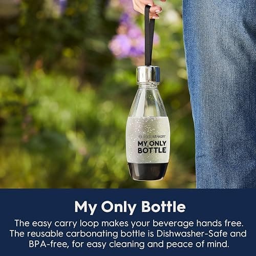 SodaStream - ART Sparkling Water Maker | STARTER KIT | CQC CO2 system | Includes 1x CO2 Cylinder, 1x32 & 1x16 Fl Oz Dishwasher Safe Bottles, 1x Bubly Flavor Drop | Combine with Pepsi Flavors | Black thumbnail 5