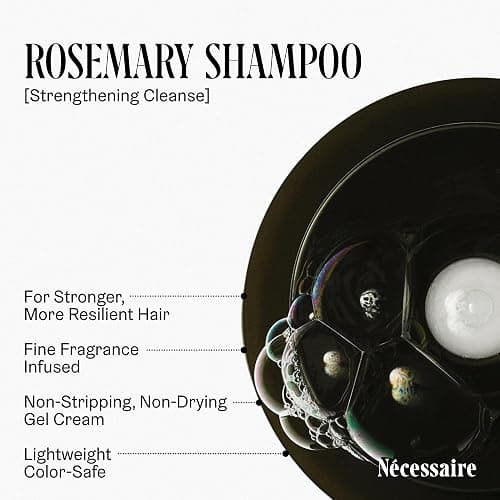 Nécessaire Rosemary Hair Duo | Multi-Protein Strengthening Shampoo + Conditioner Set For Thinning Hair. For Women + Men. Good For All Hair Types/Textures. Free Of Sulfates. Color-Safe. 250 ml / 8.4 oz thumbnail 4