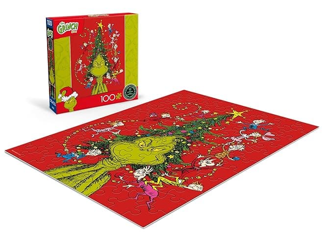 Ceaco - Dr. Seuss - The Grinch - Glow in The Dark - 100 Piece Jigsaw Puzzle - Grinch Glow thumbnail 4
