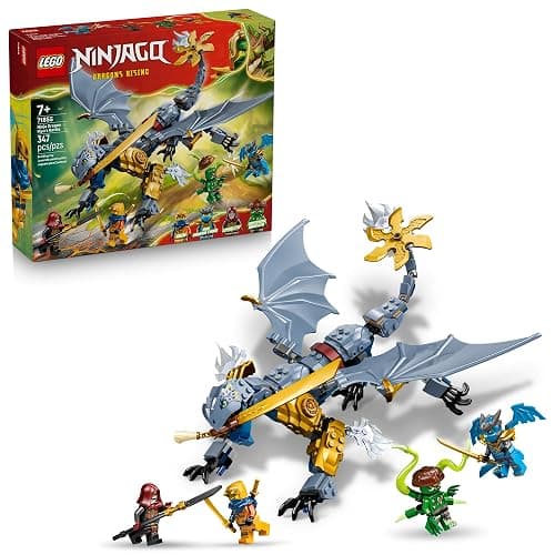 LEGO NINJAGO Ninja Dragon Riyu’s Battle Building Toy for Boys & Girls - Ninja Poseable Dragon Toy Playset for Kids, Ages 7+ - Includes 4 Minifigures for Pretend Play - Gift Idea for Birthdays - 71855 - Image 1