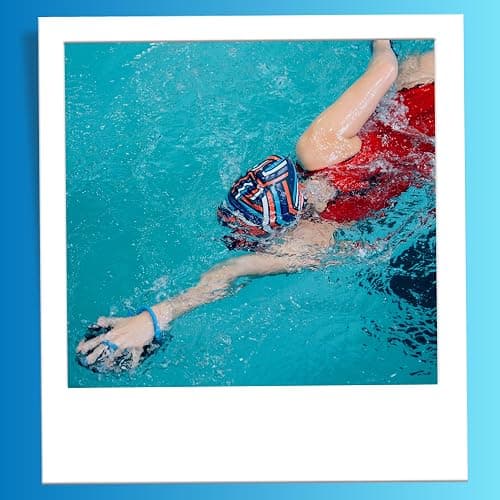 𝗦𝗽𝗼𝗿𝘁𝗶 Power Swim Paddles for Lap Swimming - Adjustable Straps - Lap Swimming Gears - Hand Paddles for Adults & Kids thumbnail 7