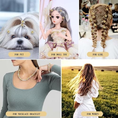 Tyqour 20pcs Small Flower Hair Clips for Girls, Gold Mini Floral Claw Clips Perfect for Fancy Hairstyles thumbnail 5