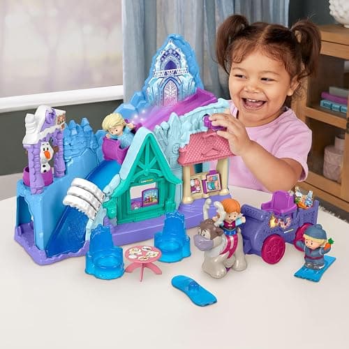 Fisher-Price Little People Disney Frozen Arendelle Adventures Playset | Toddler Toy, Includes Anna, Elsa Olaf & Kristoff Figures, Pretend Play for Kids Ages 18+ Months (Amazon Exclusive) thumbnail 2