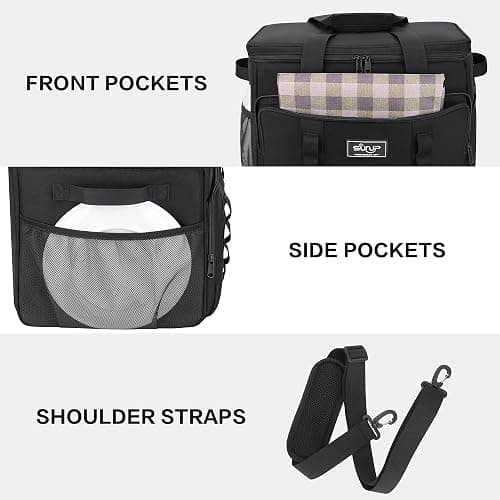 SUNUP 48 Cans Soft Sided Insulated Cooler Bag, Collapsible Large Lightweight Ice Chest, Portable Leak-Proof Cooler for Travel, Camping, Beach, Grocery thumbnail 4