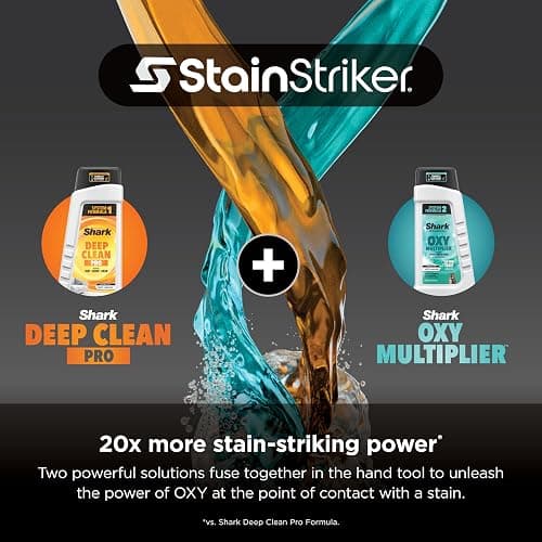 Shark StainStriker Portable Carpet Upholstery & Area Rug Cleaner, Bonus XL Tool & Full-Size Cleaning Solution, Stain & Odor Remover, Perfect for Car Interiors, 4 Cleaning Tools, Nordic Blue, PX202BRN thumbnail 4