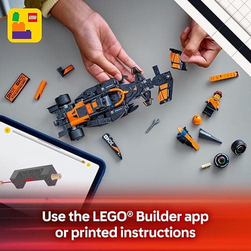 LEGO Speed Champions McLaren F1 Team MCL38 Race Car Toy - Building Set for Kids, Boys & Girls, Ages 10+ - Toy Car for F1 Fans - Gift Idea for Birthday - 77251 thumbnail 7