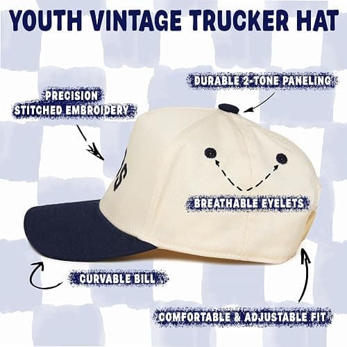 Funky Junque Kids, Baby & Toddler Trucker Hat – Adjustable Snapback Baseball Caps for Boys & Girls Ages 0-9 Years, 3 Sizes thumbnail 4