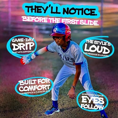Dirty Mids Savage Series Sliding Mitt – Pro Fit, Hand Protection for Baseball Players, Youth & Adult Sizes, Game-Ready Style thumbnail 4