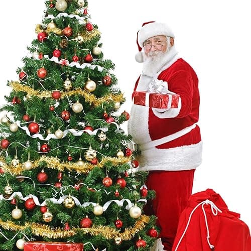 Sumind 2 Pcs Fake Pregnancy Belly Costume, Inflatable Santa Claus Belly Prop with Adjustable Strap for Halloween Christmas thumbnail 4