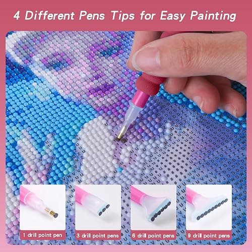 LYMUSUMI 30 Slots Diamond Art Storage Containers for Adults Portable Bead Storage Boxes for Diamond Painting Accessories and Tools（Pink） thumbnail 5