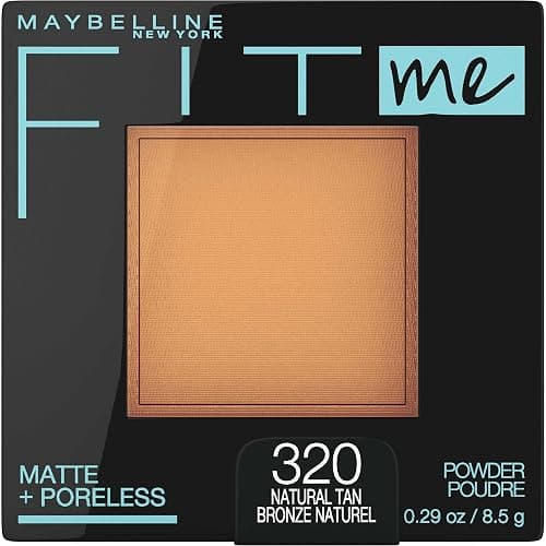 Maybelline Fit Me Matte + Poreless Pressed Face Powder Makeup & Setting Powder, Natural Tan, 1 Count - Image 1