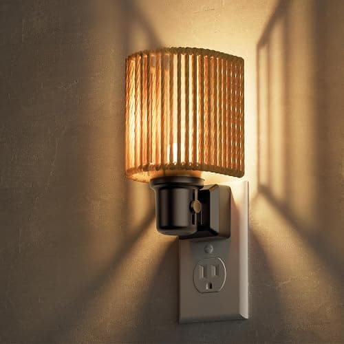L LOHAS LED Night Lights Plug into Wall, Plug in Night Light, Bohemian Nightlight Dimmable with Light Sensor, 3000K, Boho Nightlights Farmhouse Decorative for Bedside Bedroom Bathroom Hallway, 1 Pack - Image 1