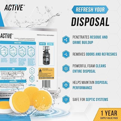 Washing Machine Dishwasher & Disposal Cleaning Tablets - Appliance Refresh Bundle Includes 12 Month Supply Cleaner Deodorizer, Washer Descaler, Disposer Freshener Deep 72 thumbnail 4
