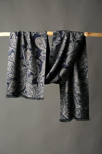 CUDDLE DREAMS Men's Silk Scarves for Winter, 100% Mulberry Silk Brushed, Luxuriously Soft & Warm, Decent Box Packed thumbnail 8