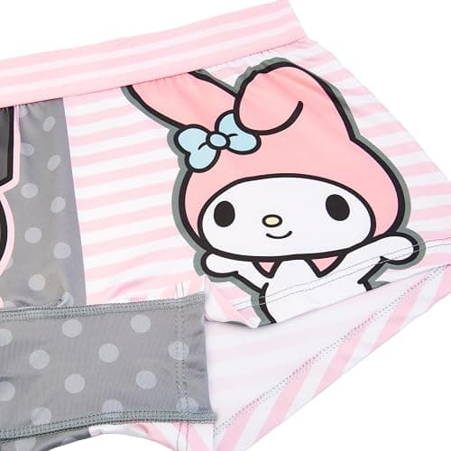 Hello Kitty womens Sports Bra & Boy Short Underwear Sets With Kuromi, Melodi, Keroppi & More in Xxxs-xl thumbnail 5
