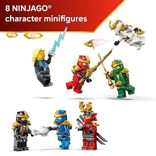 LEGO NINJAGO Ninja Character Display 15th Anniversary Building Toy for Kids, Ages 14+ - Ninja Playset W/Elemental Master of Lightning + 7 Minifigures - Gift Idea for Teen Boys & Girls - 71866 thumbnail 6