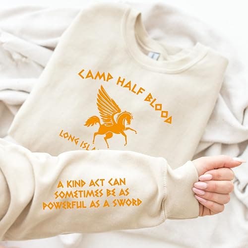 Custom Half-Blood Camp Sweatshirt | Olympians of The Greek Mythology Sweatshirt | Halfblood Hoodie & Sweatshirts for Youth & Adult Fans thumbnail 6