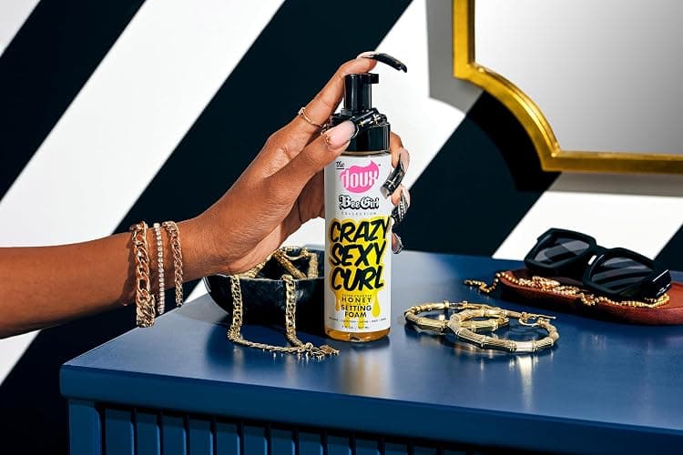 The Doux CrazySexyCurl Honey Setting Foam, Mousse Hair Foam, With Natural Honey to Style, Condition, and Define, Suitable for All Hair Types - 7oz, 2 Pack thumbnail 3