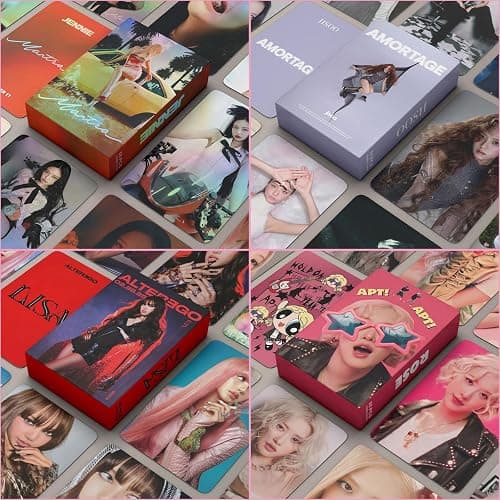 NlsqAMZ 220 Stück Blackpiink Photocards, Blackpiink Merch, Mini-Fotokarten, Albumkarten, Postkarten, Geburtstagskarten, Fan-Geschenke thumbnail 4