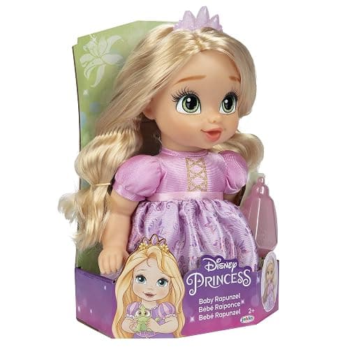 Disney Princess Rapunzel Baby Doll with Baby Bottle & Tiara thumbnail 8