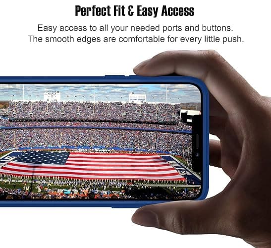 VNGDA Custom Name & Number Football Case for iPhone17 Air 16 15 Pro Max 14 13 Mini 12 11 Xs Max Xr SE3 8 7 6 Plus，Liquid Silicone with Camera Protection Custom Signature Phone Case(Pittsburgh) thumbnail 5